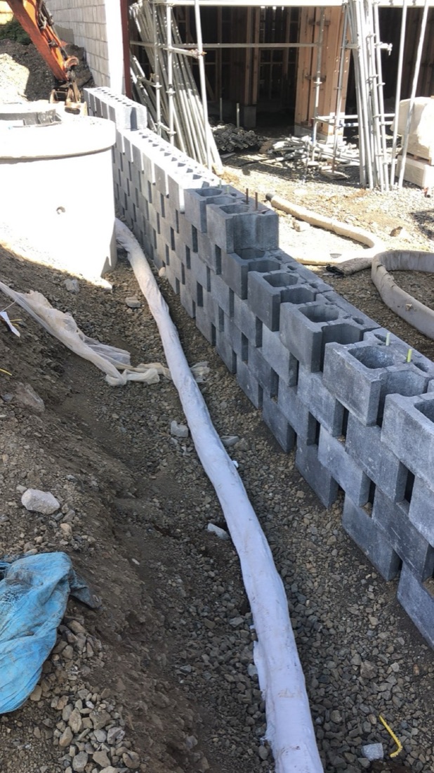 Retaining wall drainage case study