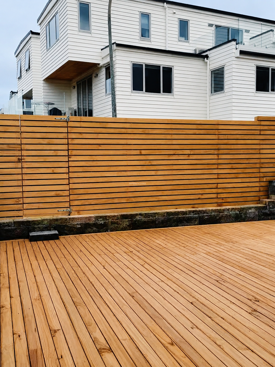 Pine deck material